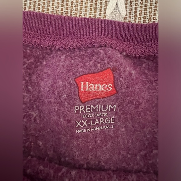 Hanes - simple bright purple cozy sweatshirt - Picture 6 of 7